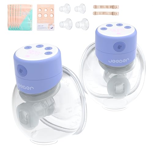 Jeeber Tire Lait Electrique Mains Libres, Violet