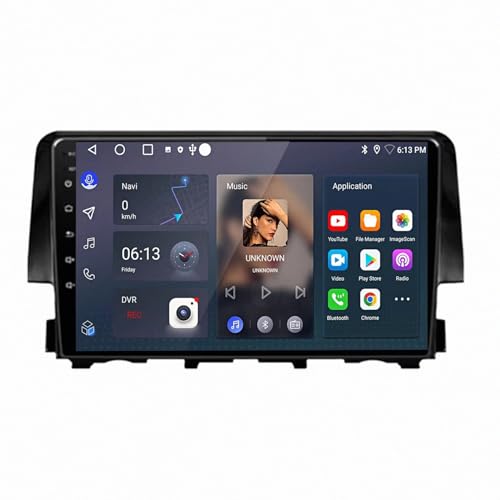 GPS de Navigation pour Honda Civic avec Alerte Vitesse et Cartographie Hors Ligne