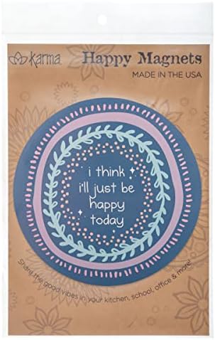 Karma, Boho Inspirational Refrigerator and Car Magnets, Locker Magnets for Girls Motivational Quotes, School Car Office, Happy Today image 5