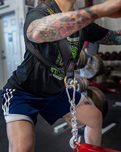 LiftingLarge Spud Inc Adjustable Front Squat Harness - Use on Belt Squat Machine Or Low Econo Pulley (2XL 350lbs BWT+)