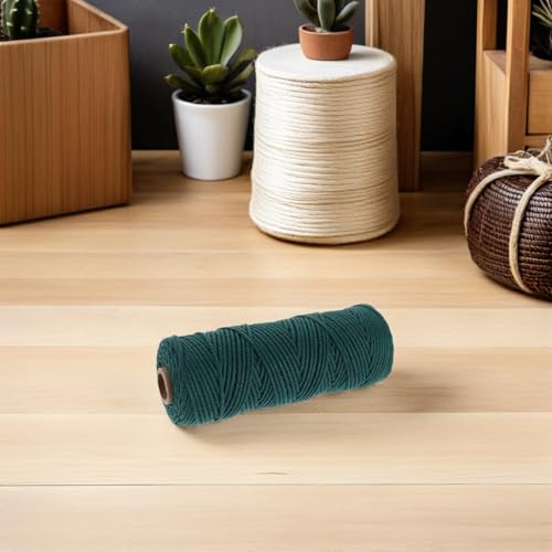 Cuerda de macramé de algodón de 2mm en pack de 2 rollos para tejer tapices 8