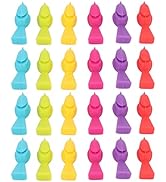 BuyWeek Silicone Wine Charms, 24Pcs Identifier Drink Markers Bird Shap Wine Glass Tag Reusable Dr...