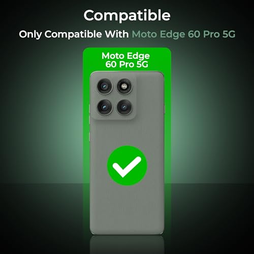 Image of A rtistque Transparent Back Cover Case for Motorola Moto Edge 60 Pro | Acrylic Armor | Anti-Drop | Shockproof TPU Edge | Moto Edge 60 Pro Back Cover - Green