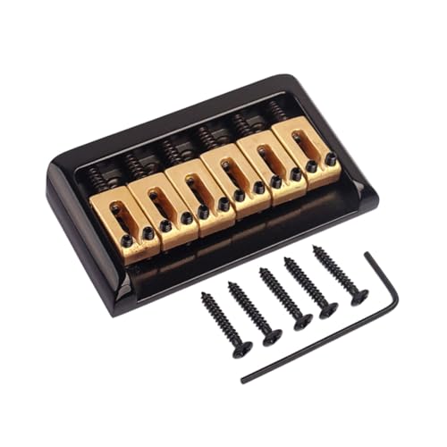 Pont noir de guitare électrique Toyvian pour réparer son instrument chez soi