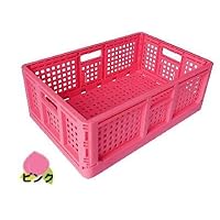 【中古・美品】アスクル折畳みコンテナ (ピンク(実際は赤)×6個(おまけ２個付) Amazon.co.jp: 折りたたみコンテナ（ピンク）4個 約550（横）*約370