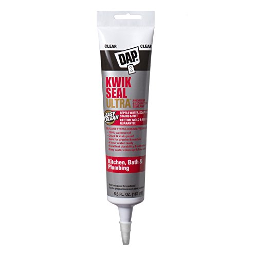 Dap Kwik Seal Ultra Clear Siliconized Acrylic Kitchen and Bath Caulk Sealant 5.5 oz.