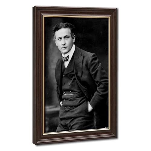 Impression sur toile Harry Houdini cadre suspendu décoration murale salon 61x91cm