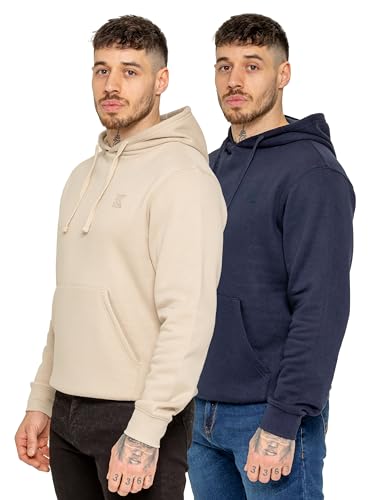 Sweat à capuche en coton KRUZE lot de 2 sweats décontractés pour homme