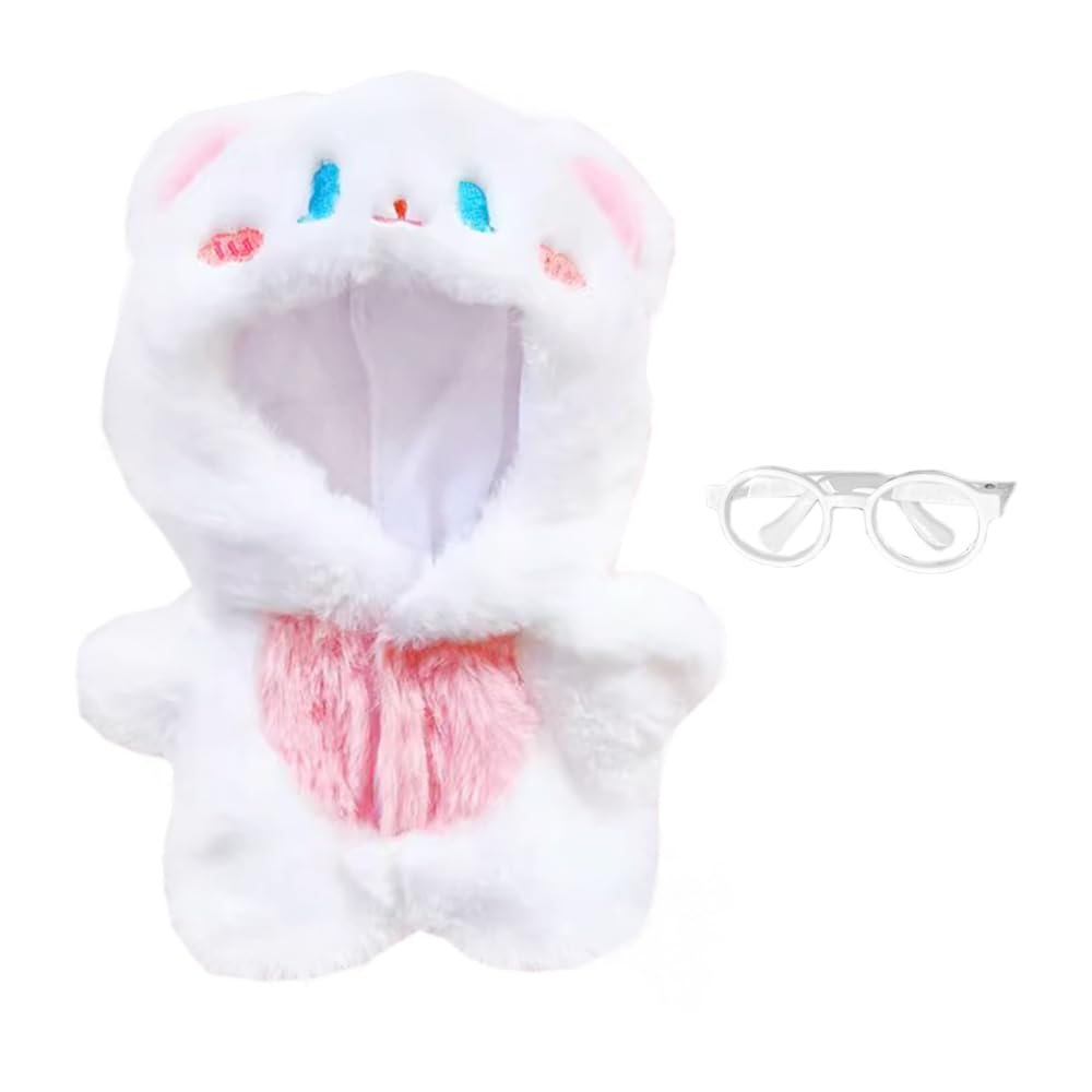 Amazon.com: niannyyhouse 20cm Plush Doll Clothes Rabbit Fox