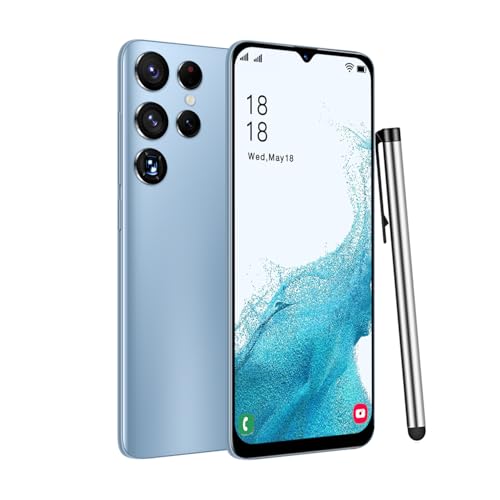 McMgc Unlocked Cheap Smartphone, 6.3-inch Incell HD Screen, 2GB+16GB (SD up to 128GB), 3-Slot (Dual SIM+SD), 4500mAh, 8MP+13MP Cameras, Android 10.0, Face Unlock Basic Mobile Phone (Blue)