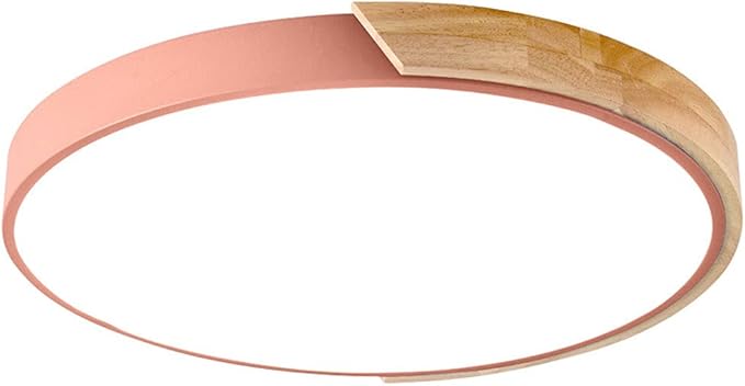 LQZCXMF Nordic Macaron LED-plafondlamp Slaapkamer Platte Lamp Dimmen In Drie Kleuren Dicht Bij Plafondlamp Ingebedde Installatie Gang Decoratieve Verlichting