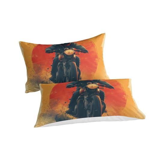 Housse de couette moto fermeture éclair pour lit double 200x200 - 3