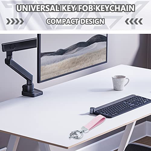 Tandagy Leather Car Keychain Universal Key Fob Keychain Car Keychain For Women & Men (Pink) #TOP3