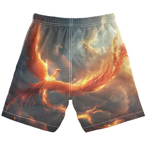 Phoenix Boys Swim Trunks with Compression Liner,Quick-Dry Stretch Swim Shorts UPF 50+ （789）2