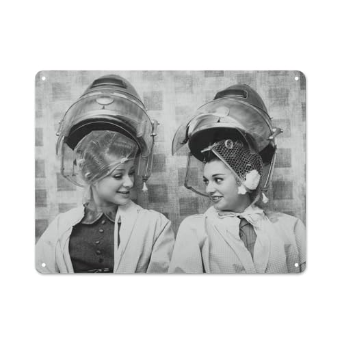 Retro Poster from The 1950s Two Women Sitting in A