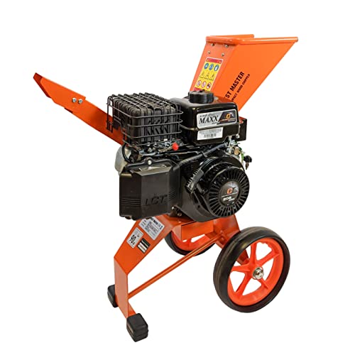 Forest Master FM6DDES Petrol Wood Chipper with Electric Start 6HP Self-Feeding - Lightweight and...