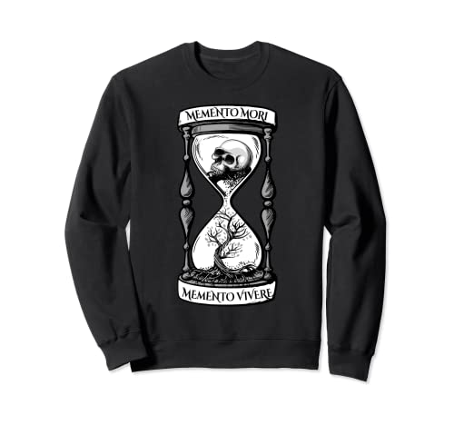 Memento Mori Memento Vivere Skull Design Stoic Memento Mori Sweatshirt