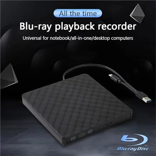 Grabadora de DVD externa rápida USB 3.0 con doble cable Tipo-C 5