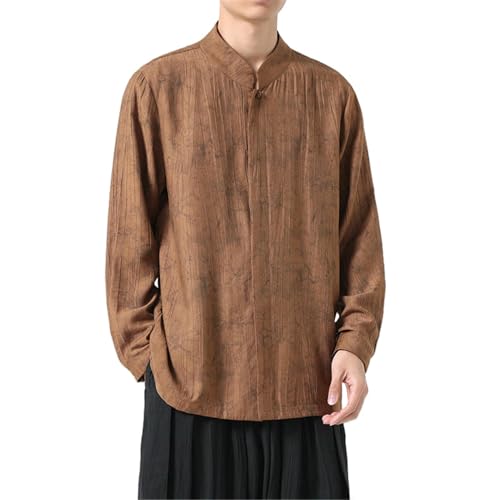 Hanfu chemise homme vintage en satin pour vos soirées d'été et événements
