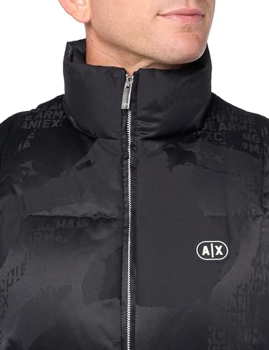 Armani Exchange Mens Zip Up Camo Jacquard Puffer Vest3