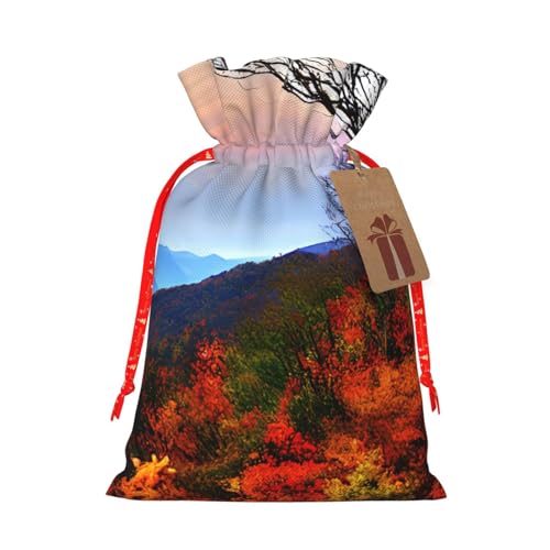 Blue Ridge Mountains�v�����g ���j���N���X�}�X�o�b�O �В��M�t�g �J��Ԃ��g����� �z���f�[�v���[���g �N���X�}�X�p