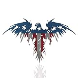 Raven Steel 30" Metal American Flag Eagle - Patriotic Wall Art Best for Home Décor or Office Decor -