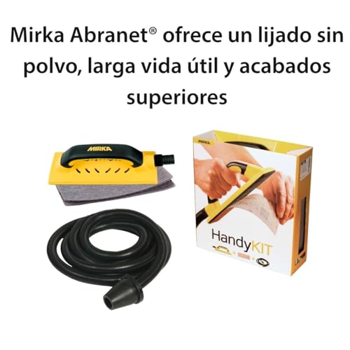 Miniatura 2 de Mirka Handy Starter-Kit De Lijado Manual I Juego De Bloques De Lijado Con Aspiración I Manguera De Aspiración I 5 X Tiras De Lijado Mirka Abranet Grano P80 P120 P180 I Lijado Sin Polvo I Kit01handy