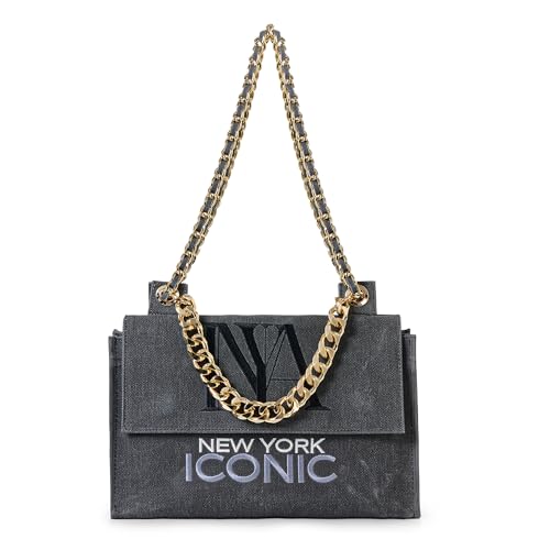 ICONIC N°1 Women’s Canvas Shoulder Tote Bag – Large Structured