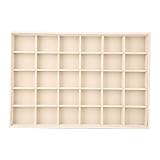 MIMEITOPA Scatola portagioielli per riporre oggetti, Materiale morbido e resistente, Design in colori puri, Scomparti multipli, Ideale per cassettiere o per uso commerciale (Pallet da 30 griglie)