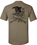 Gadsden and Culpeper Right to Bear Arms T-Shirt - Coyote Tan - 3XL
