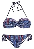ERFRISCHEND. MODERN. FEMININ. s.Oliver RED LABEL Beachwear LM Damen Medley Bikini-Set, Marine Bedruckt, 40 B