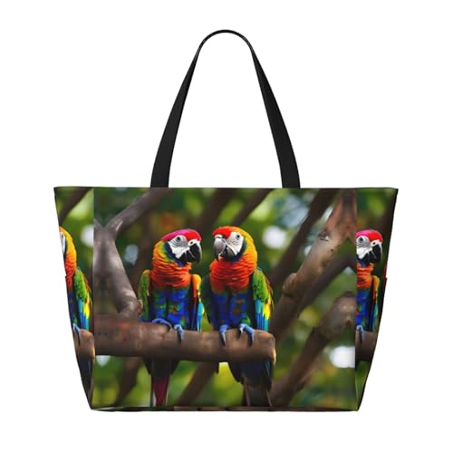Sac à bandoulière imperméable perroquets colorés idéal pour vos balades urbaines - 2