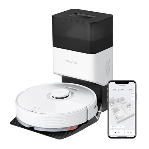 roborock Q7 Max+ Saugroboter mit Absaugstation, Vollgummibürste, 4200Pa Saugkraft, Staubsauger...