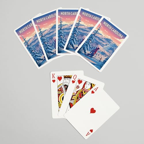 Lantern Press North Carolina, Shred The Gnar, Naipes Poker miniatura 7