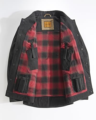 Venado Concealed Carry Shirt Jacket for Men - Heavy Duty Canvas - Conceal Carry Pockets3