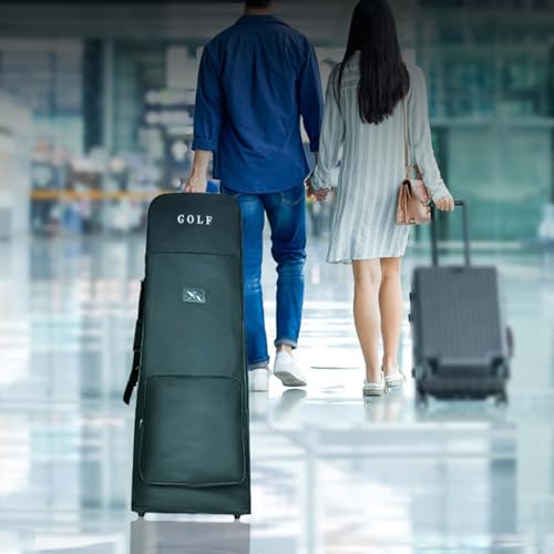 Sac de voyage de golf avec fermeture éclair souple et transport pliable