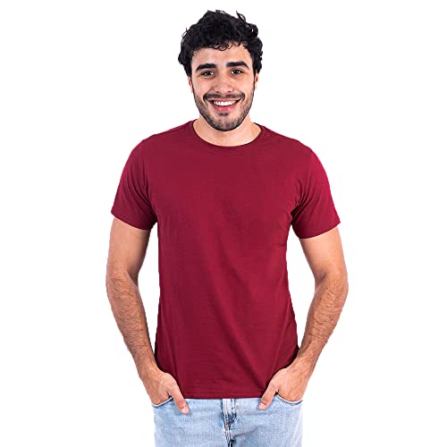 Kit 6 Camisetas Slim Fit Masculinas Básicas Lisas Novastreet (M, Branco, Preto, Cinza, Azul-Marinho,