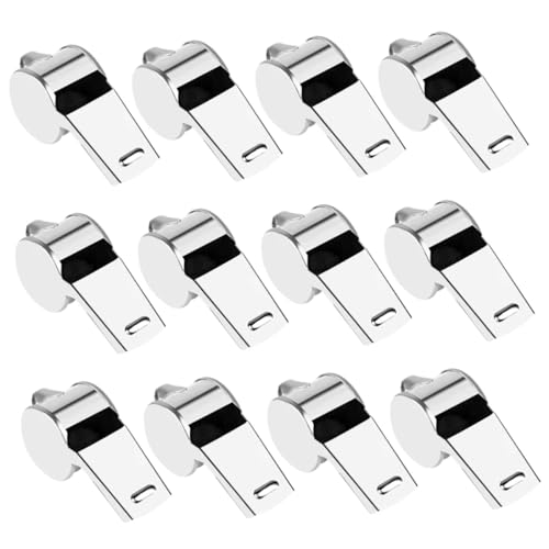 Silbatos deportivos portátiles de acero inoxidable x12 miniatura 1