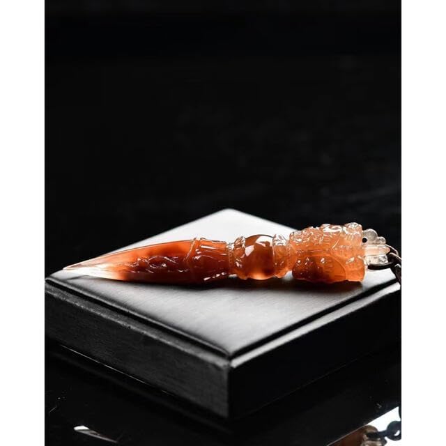 Amazon.co.jp: ︎高級レッド ラビットヘアールチルクォーツ 置物  