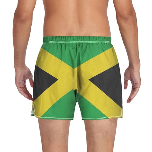 Flag Men's Cotton Boxer Shorts Moisture-Wicking Pajama Bottoms with Button Fly Sleep Shorts Underwear S-2XL2