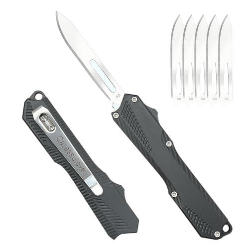 Image of Caressolove Retractable Scalpel Pocket Knife Mini Folding Utility Knife