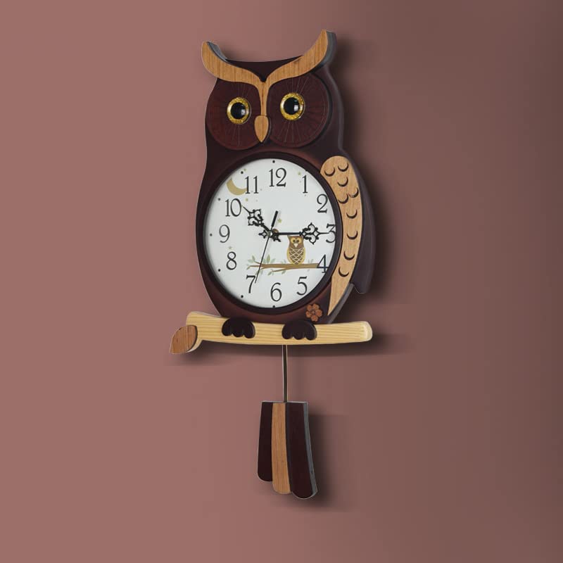 フクロウのかわいい掛け時計の寝室の静音の個性的な時計の客間, フクロウのかわいい掛け時計の寝室の静音の個性的な時計の客間,