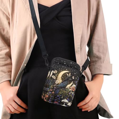 Small Crossbody Purses Cell Phone Bag for Women Gothic Cross Body Bags Phone Wallet Sling Pack Shoulder Handbag4
