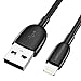 Price comparison product image UNBREAKcable Lightning Cable iPhone Charger USB - Fast Charging Cable [Apple MFi Certified] Compatible with iPhone 11 Pro XS XS Max X XR 8 Plus 7 Plus 6s 6 Plus 5s 5, iPad, iPod - Black 3.3ft/ 1M