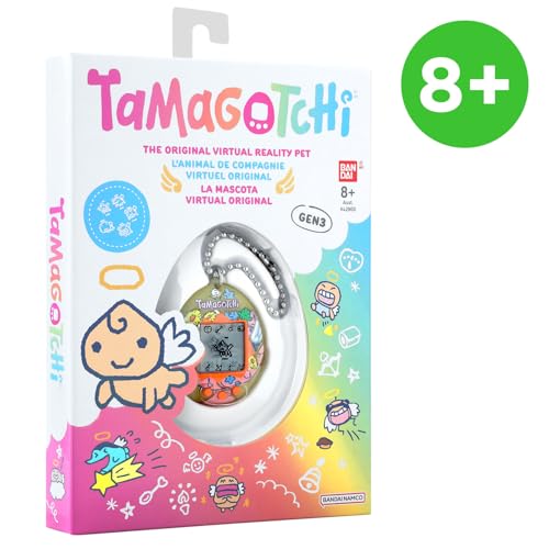 Jeu Électronique Bandai Tamagotchi Original Angel Bouquet – Animal Virtuel à Écran Couleur, 3 Boutons - vue 10