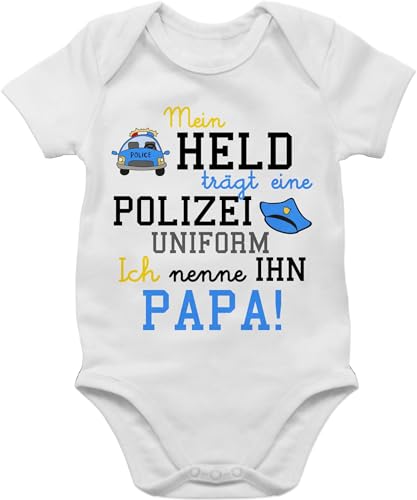 Shirtracer Baby Body Junge Mädchen - Sprüche - Mein Held trägt eine...