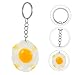 Homoyoyo 10pcs Poached Egg Keychain Charms Handmade Pendant Decor for Bags Stylish Diy Accessories All Occasions