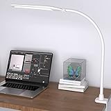 Lampe de Bureau à LED Hokone Lampe de Travail 9W Lampe de Table Lampe Architecte a pince 3 Modes de Couleur Flexible 360 Degrés Pour Apprendre, Lire, Travailler