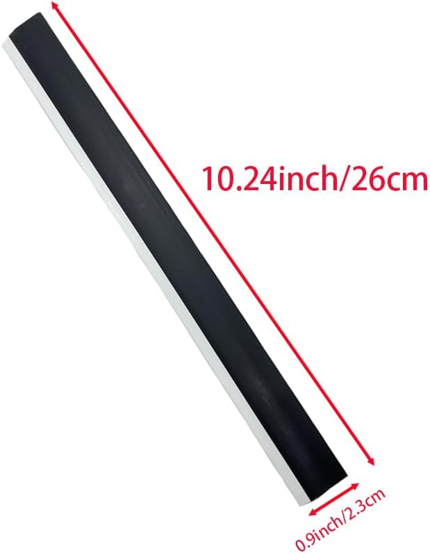 6 Pcs Dustpan Edge Replacement, 26cm Garbage Shovel Rubber Lip Strip for Dustpan