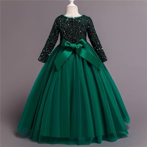 Long Sleeve Ba𝐥l Gown Girls Toddler Baby Girls Birthday Tulle Princess Dress Party Tutu Dresses4